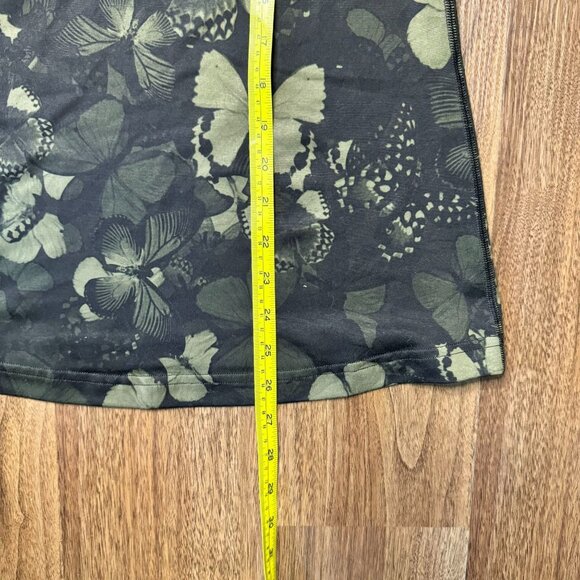 Lululemon Cool Racerback Tank Women Biggie So Fly Butterfly Fatigue Green Size 4 - Picture 5 of 6